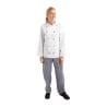 Keittiöpaita Chicago unisex pitkillä hihoilla valkoinen koko L - Whites Chefs Clothing - Fourniresto