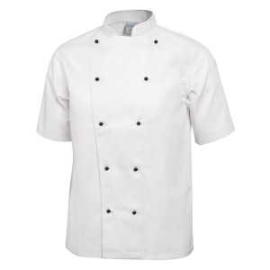 Kockrock Chicago unisex kortärmad vit storlek XL - Whites Chefs Clothing - Fourniresto