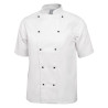 Keittiöpaita Chicago unisex lyhythihainen valkoinen koko XL - Whites Chefs Clothing - Fourniresto