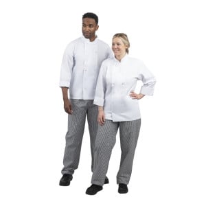 Pantalon De Cuisine Mixte Vegas Petits Carreaux Noirs Et Blancs Taille Xxl - Whites Chefs Clothing - Fourniresto