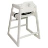 Chaise Haute en Bois blanche  - Bolero - Fourniresto