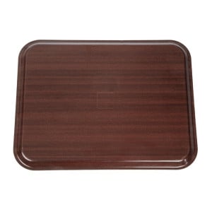 Laminerad slät bricka Capri Mahogny 430 mm - Cambro - Fourniresto