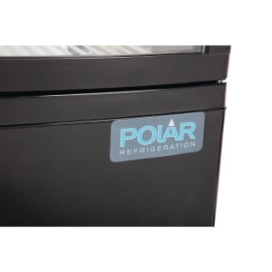 Vitrine Réfrigérée Noire Avec Portes Incurvées 86 L - Polar - Fourniresto