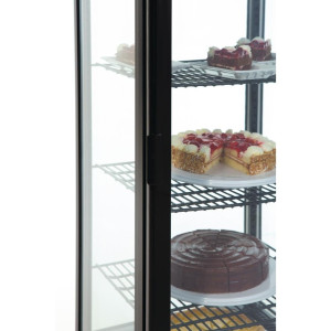 Vitrine Réfrigérée avec Portes Incurvées - Noire 235 L - Polar - Fourniresto