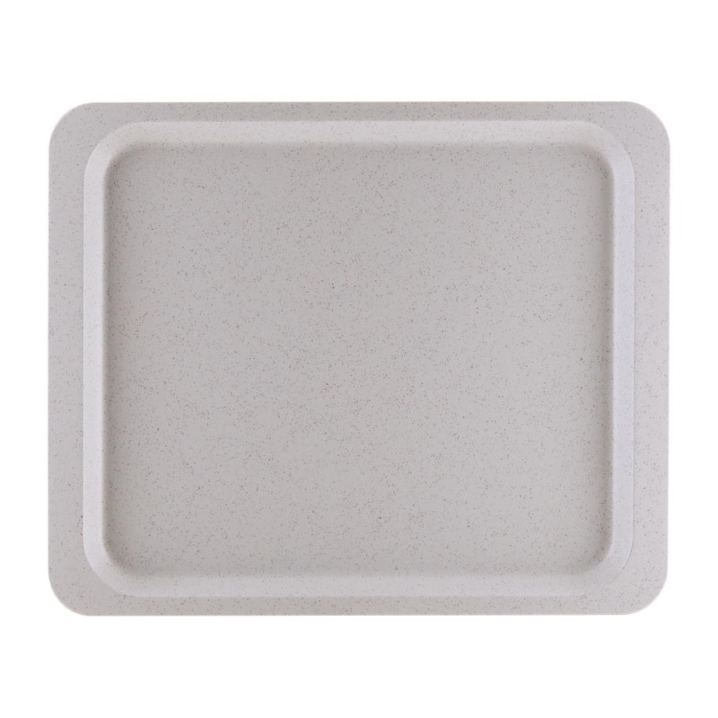 Plateau de service en polyester GN1/2 325x265mm Gris moucheté - Roltex - Fourniresto