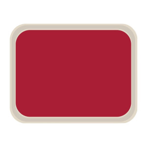 Standard Polyester Service Tray 470x360mm Red - Roltex - Fourniresto