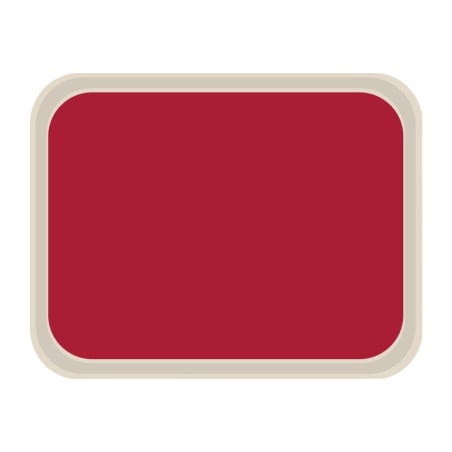 Plateau de Service en Polyester Standard 470x360mm Rouge - Roltex - Fourniresto