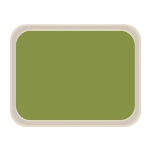 Standard Polyester Service Tray 470x360mm Green - Roltex - Fourniresto