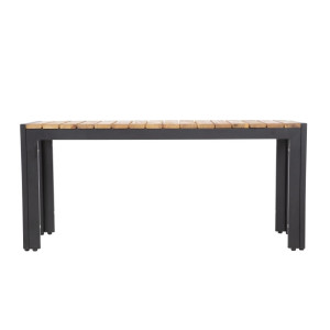 Bancs en Acier et Acacia 100 cm - Lot de 2 - Bolero - Fourniresto