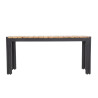 Bancs en Acier et Acacia 100 cm - Lot de 2 - Bolero - Fourniresto