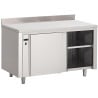 Stainless Steel Heated Cabinet with Backsplash - L 2000 x D 700mm - Gastro M