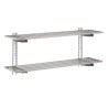 Perforated Stainless Steel Wall Shelf - W 1000 x D 400 mm - Gastro M - Fourniresto