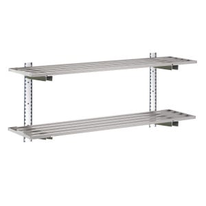 Perforated Stainless Steel Wall Shelf - L1400 X D 400mm - Gastro M - Fourniresto