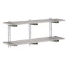 Väggmonterad hylla i rostfritt stål - L 1800 x 400mm - Gastro M