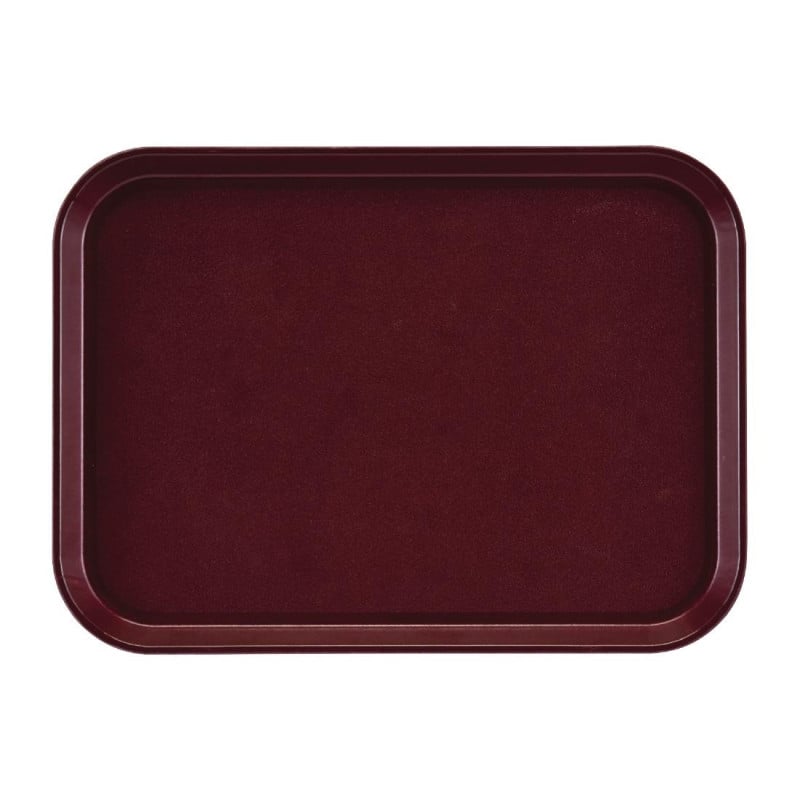 Rektangulär halkfri glasfiberbricka EpicTread Bordeaux 350mm - Cambro - Fourniresto