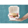 Compostable Hamburger Boxes - L 153mm - Pack of 500 - Fiesta Green