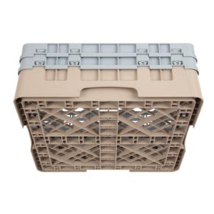 Lasikaappi 16 osastolla Camrack Beige - L 500 x S 500 mm - Cambro