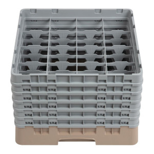 Glasställ 16 fack Camrack Beige-L 500 x D 500mm - Cambro