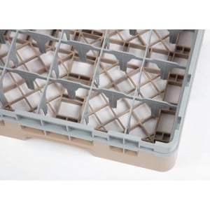 Glasställ 25 fack Camrack Beige - L 500 x B 500mm - Cambro