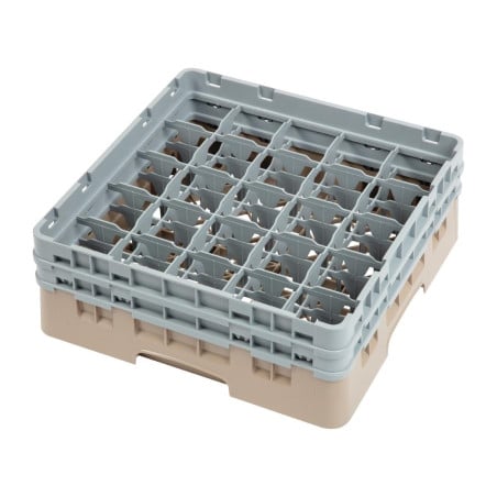 Glasställ 25 fack Camrack Beige Höjd-L 500 x B 500mm - Cambro