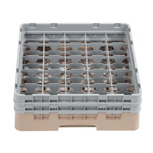 Glasställ 25 fack Camrack Beige Höjd-L 500 x B 500mm - Cambro