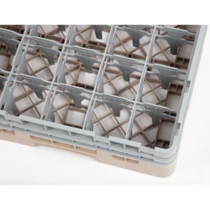 Glasställ 25 fack Camrack Beige Höjd-L 500 x B 500mm - Cambro