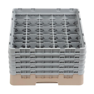 Lasikaappi 25 lokeroa Camrack Beige-500x 500mm - Cambro