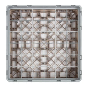 Glasställ med 36 fack Camrack Beige - L 500 x B 500 mm - Cambro