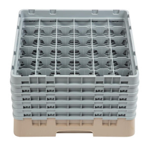 Glasställ med 36 fack Camrack Beige - L 500 x B 500 mm - Cambro