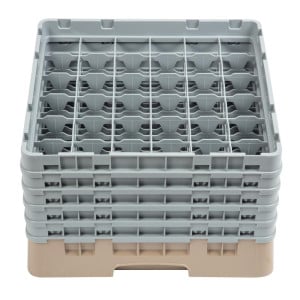 Lasikaappi 36 osastolla Camrack beige - L 500 x S 500 mm - Cambro