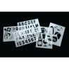 Stencil Kit for Chalkboards - Set of 5 - Securit - Fourniresto