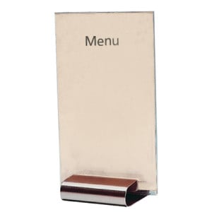 Porte-Menu A5 En Inox - Olympia - Fourniresto