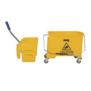 Yellow Wringer Bucket - 20 L - Jantex - Fourniresto