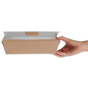 Boîtes Alimentaires Kraft Compostables - L 250mm - Lot de 150 - Colpac