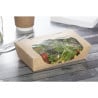 Recyclable Kraft Salad Bowls with Window - 1000 ml - Pack of 200 - Colpac