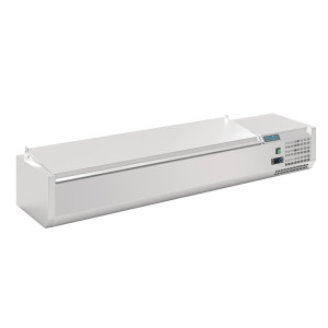 Saladbar att placera med lock Serie G - 7 x GN 1/4 - Polar