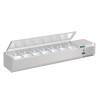 Saladbar att placera med lock Serie G - 7 x GN 1/4 - Polar