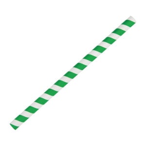 Sugrör för smoothie i papper - gröna - L 210mm - 250-pack - Fiesta Green