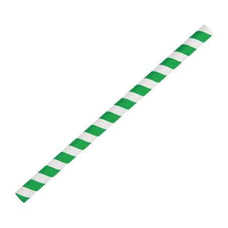 Sugrör för smoothie i papper - gröna - L 210mm - 250-pack - Fiesta Green