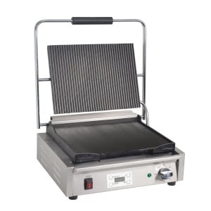Large Simple Grooved and Smooth Contact Grill - Buffalo