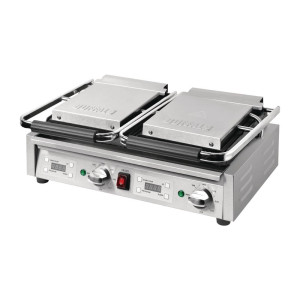 Double Smooth Contact Grill on the Left and Grooved on the Right - Buffalo