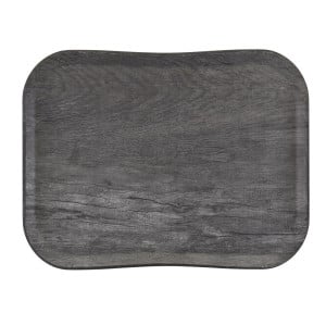 Skiva i polyester Century med naturlig ekträgrå yta - 330 x 430mm - Cambro - Fourniresto