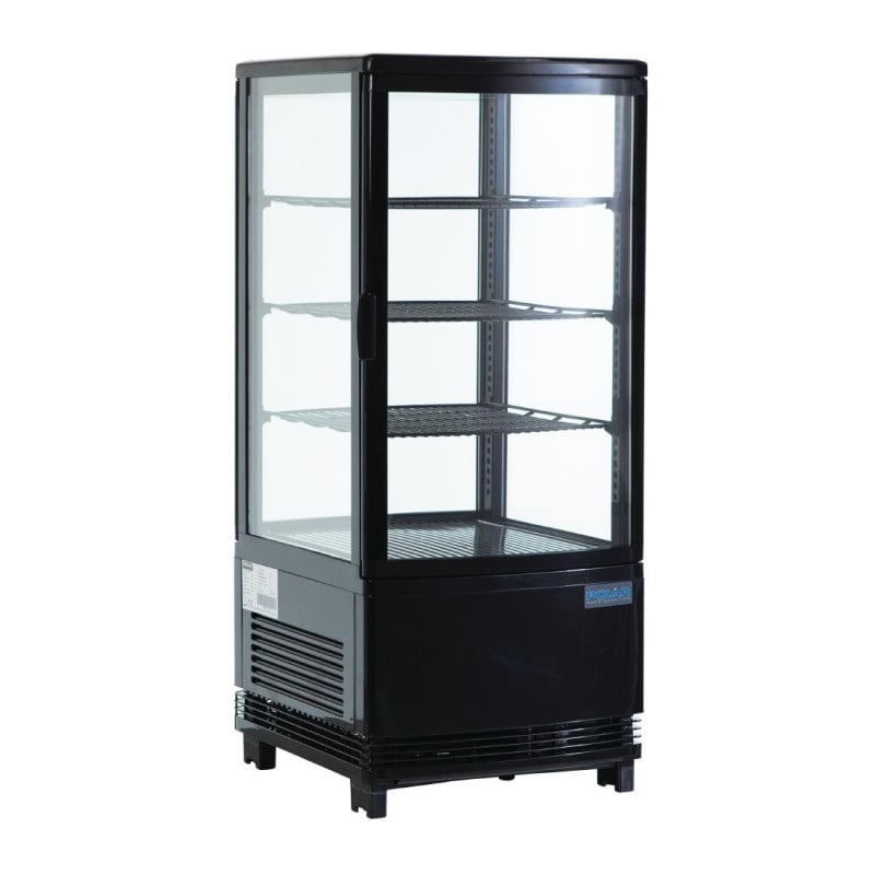 Black Positive Refrigerated Display Case Series C - 68 L - Polar - Fourniresto