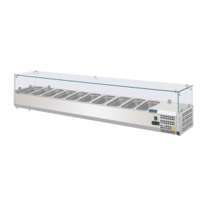 Refrigerated Ingredient Display Case G Series - 10 X GN 1/4 - Polar - Fourniresto