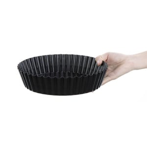 Syvä, tarttumaton aaltoreunainen quichevuoka - Ø 250mm - Vogue