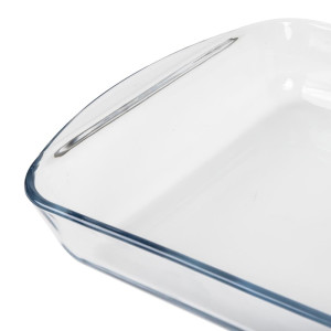 Rektangulär ugnsform i glas - L 350 x B 230 mm - Pyrex