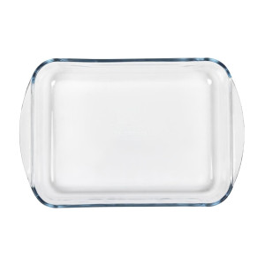 Rektangulär ugnsform i glas - L 350 x B 230 mm - Pyrex