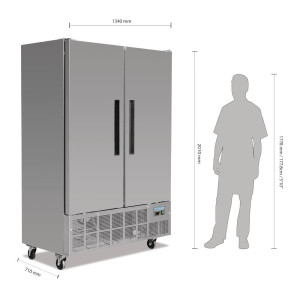 Kylskåp med två negativa dörrar Serie G - 960L - Polar - Fourniresto