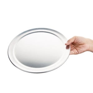 Aluminum pizza plate with wide rim - Ø255mm - Vogue - Fourniresto