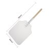 Aluminum pizza peel with wooden handle - 305 x 355 mm - Vogue - Fourniresto